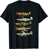 north american p 51 mustang ww2 fighter men t shirt short casual 100 cotton shirts