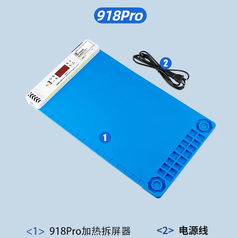 

Wrcibo интеллектуальный нагреватель экрана, силиконовый коврик-сепаратор с подсветкой обнаружения пыли для ремонта подогрева экрана мобильного телефона, удаления