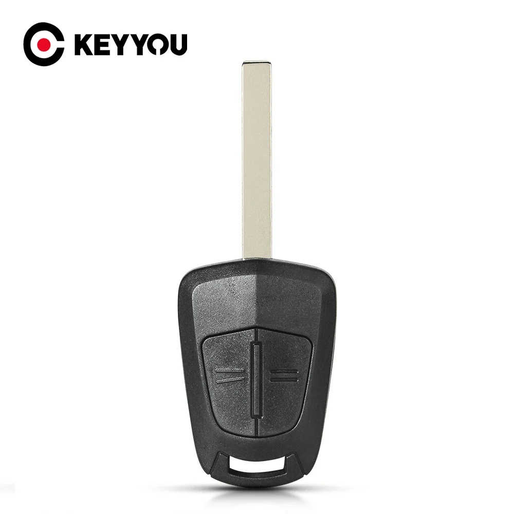 

KEYYOU 2-кнопочный сменный удаленный автомобильный ключ, чехол-брелок для Opel Corsa Astra H Corsa D Zafira B Meriva HU100 Blade