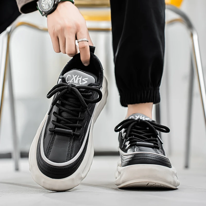 2024 Nem модная и теплая мужская обувь осенне-зимняя популярная толстая бархатная