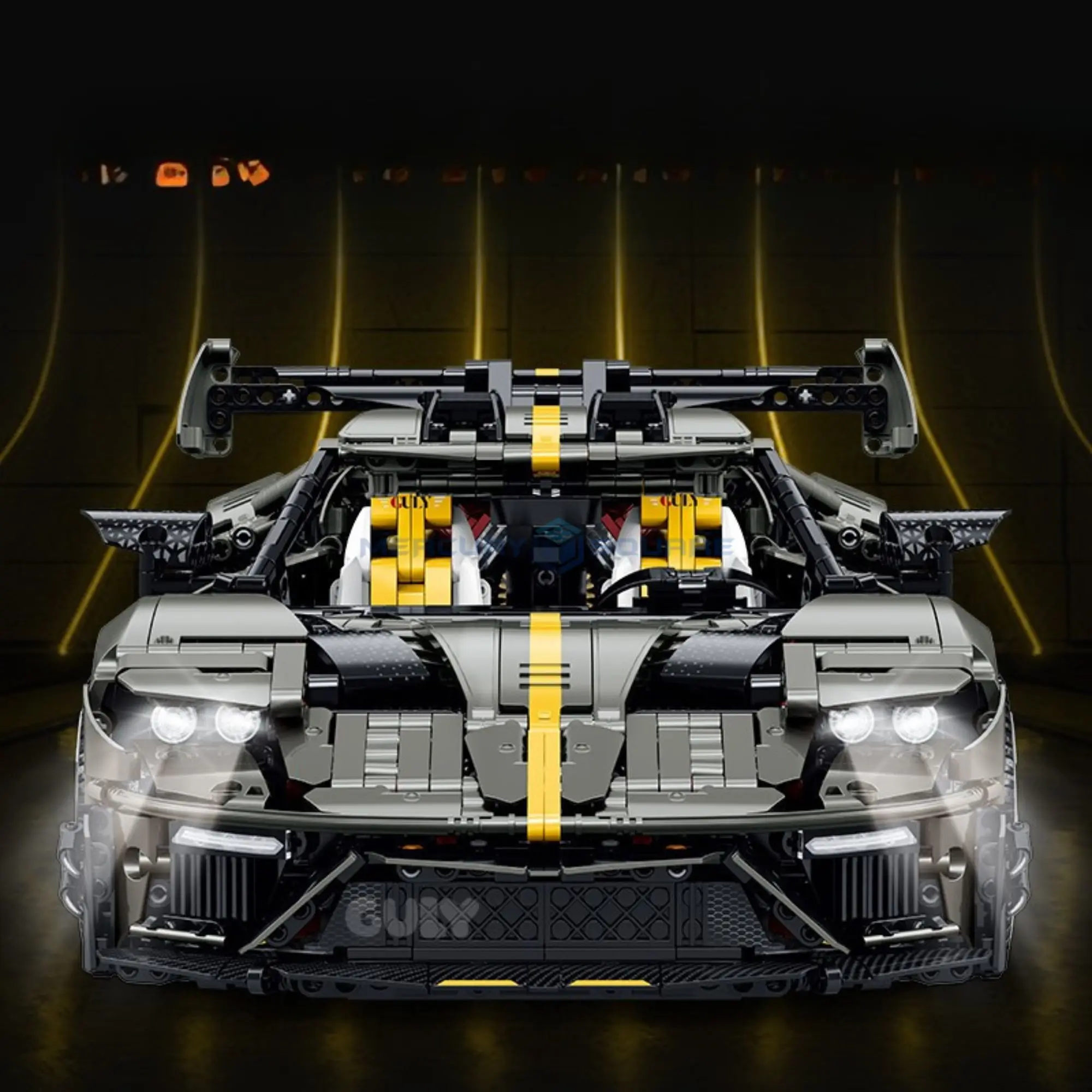 Фото Конструктор Ultimate Tyrant Custom GT: Техническая гоночная модель из строительных блоков, премиум-класс, ностальгический декор для комнаты, игрушка-транспорт, подарочный набор №4