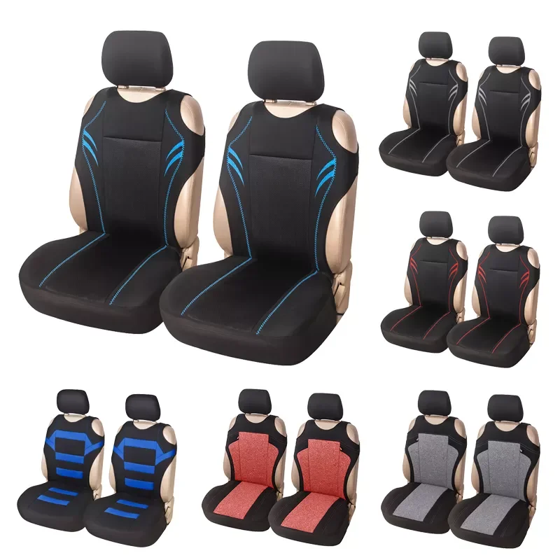 

2PCS Car Seat Covers, Universal Mesh Sponge seat Cushion Cover, T Shirt Design, Front Seat Covers, Cushion Covers Set