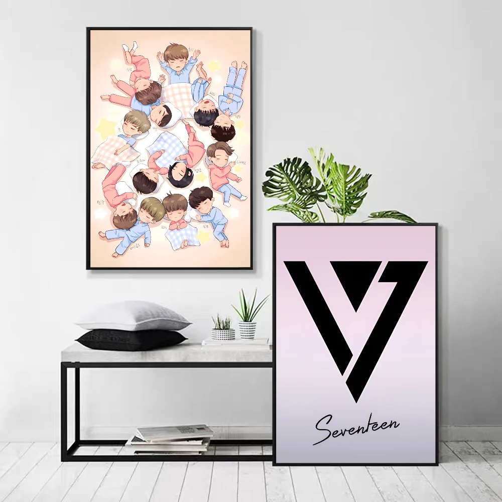 S-Seventeen K-Kpop классические постеры с фильмами необычные наклейки на стену для