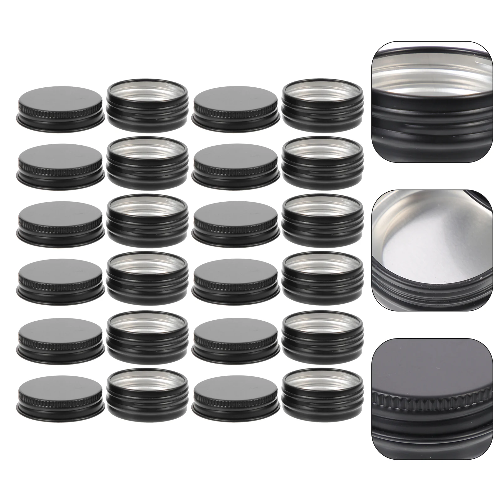 

Tin Tins Box Aluminum Metal Canssmall Aluminium Withstorage Jar Lids Can Containers Empty Soap Case Round Sample Cream Oz Tea