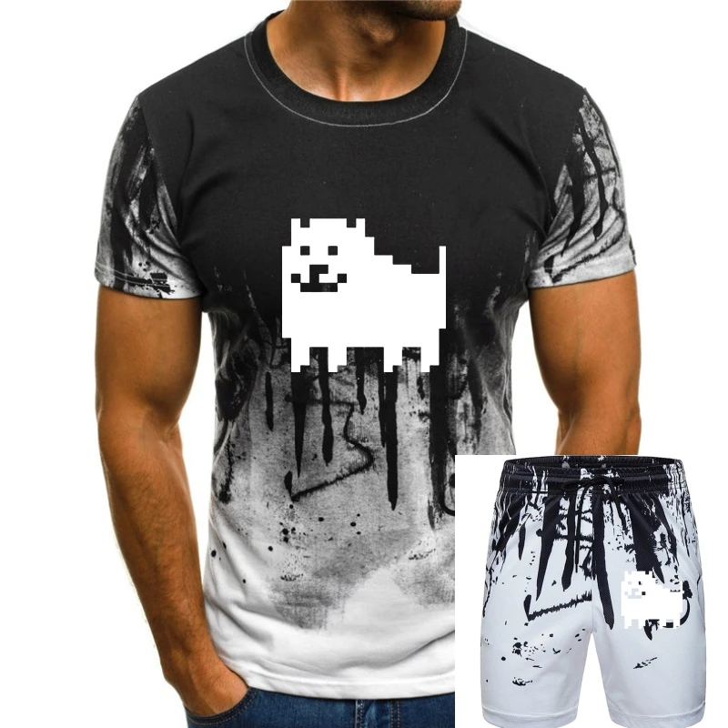 

HOT Men Fashion Game T Shirts Undertale Annoying Dog Printed Anime Cotton T-shirt Casual Tees Customized Streetwear