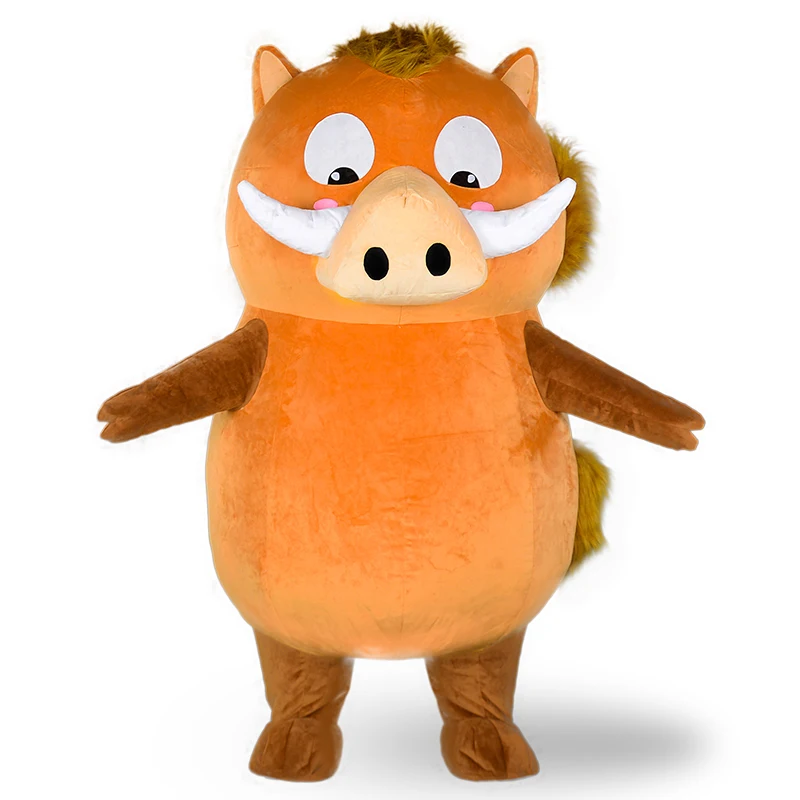 

Надувной костюм кабана, косплей, костюм на Хэллоуин, талисман для взрослых, карнавал, яркий, звёздочный персонаж животного