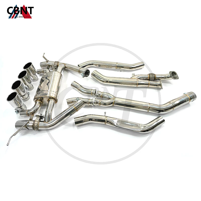 CBNT средняя выхлопная труба &amp Catback глушитель с клапаном производительности SS304