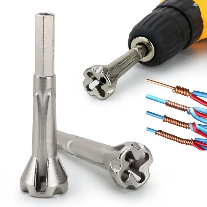 

2.5-4/4-6 Square Universal Wire Twisting Tool Electrical Cable Quick Connector Automatic Twist 5 Stripping Stripper Twister