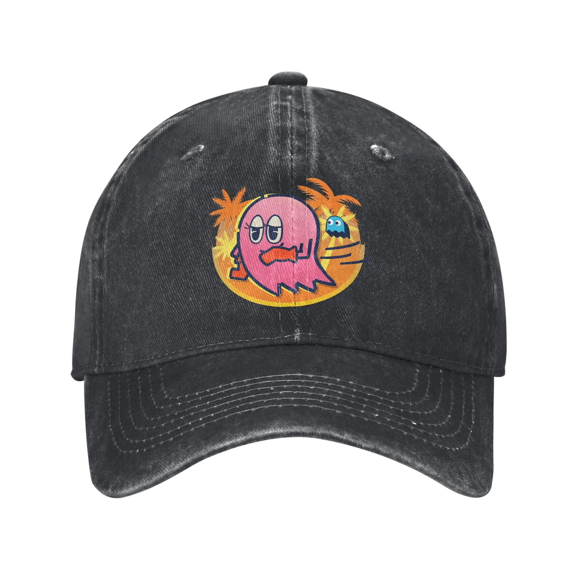 Фото Бейсболка PAC Man Game Gamer Casual, летняя кепка-тракер PACMan, дропшиппинг, рыболовная кепка-снэпбэк, модные мужские бейсболки №1