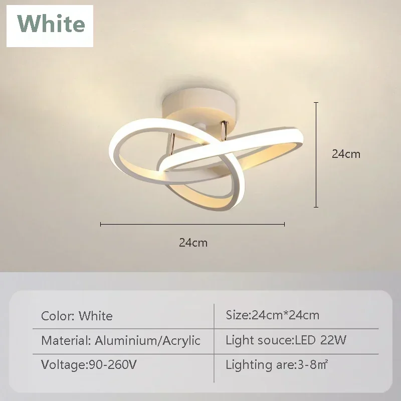 

DARHYN Потолочный светильник LED черный 22Вт
