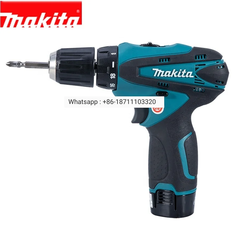 

Оригинальная Беспроводная ручная дрель Makita 10,8 В, профессиональная портативная электрическая дрель с литиевым аккумулятором 10 мм и быстрой зарядкой