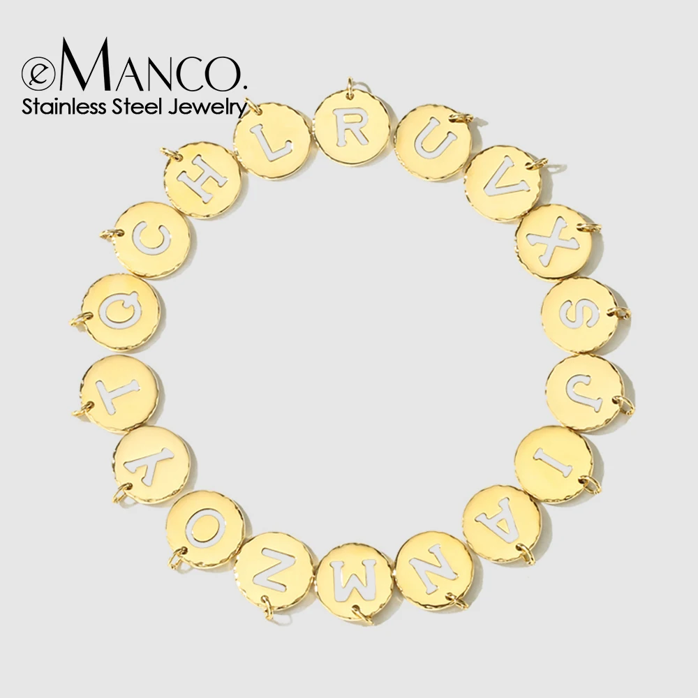 

Модное ожерелье eManco в виде букв алфавита, 26 дюймов, глянцевое подвесное ожерелье из нержавеющей стали с инициалом для женщин, оптовая продажа, Airdrop
