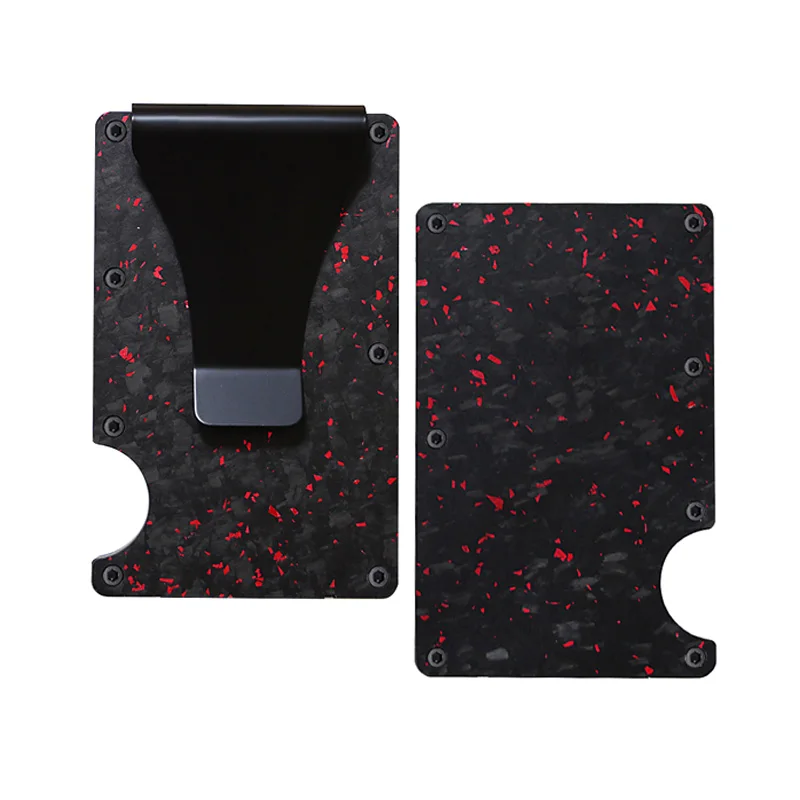 

Carbon Fiber Wallet Porta Credencial Men's Carteira Porte Carte Bancaire Id Card Holder Portafoglio Uomo Slim Luxury Kartenetui
