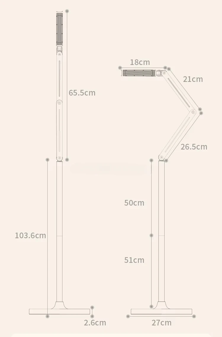 Длинная напольная подставка для IPad планшетов телефонов вращение на 360 градусов