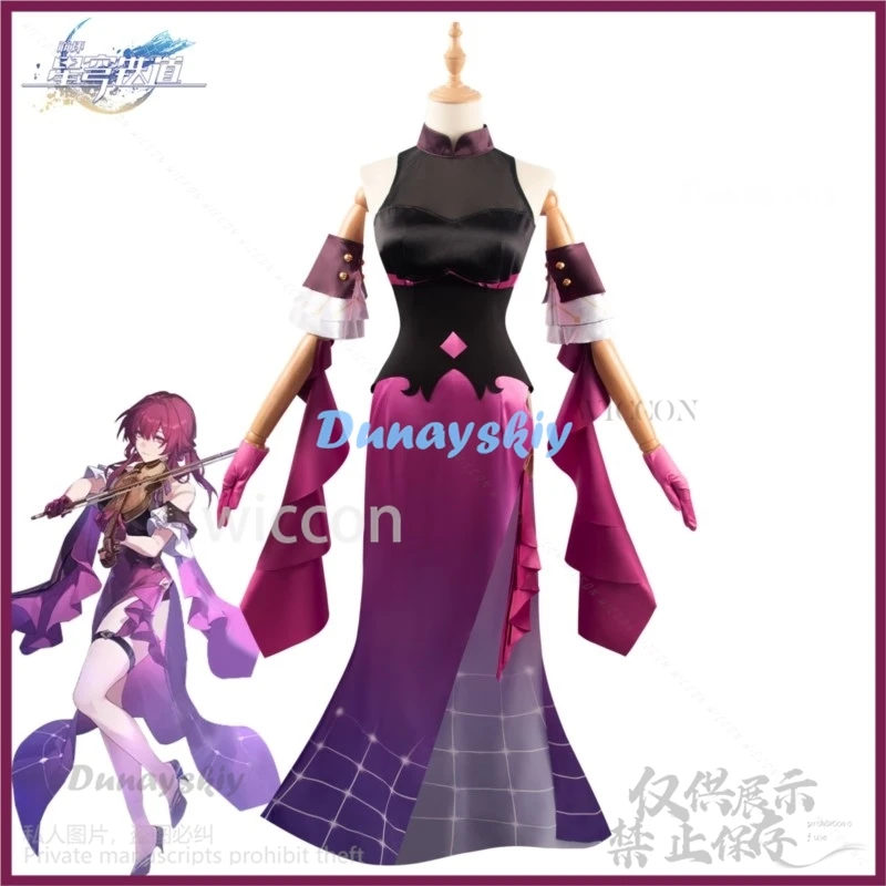 Аниме-игра Honkai: Star Rail Косплей Кафка Костюм Stellaron Hunter Концертное красное платье