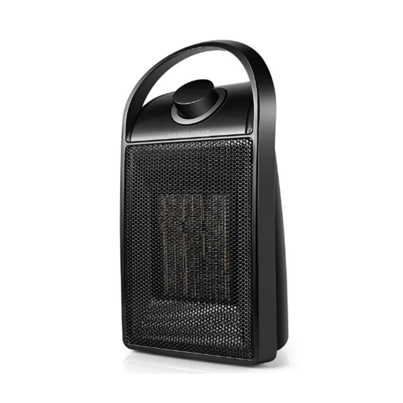 

1 Piece Heater With Thermostat Room Small Heater Awith Heating And Fan Modes Black Mini For Bedroom EU Plug