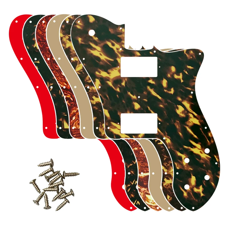 

XinYue Custom Guitar Parts - For US FD 72 Tele Deluxe Reissue Guitar Pickguard With PAF Humbucker Replacement Flame Pattern