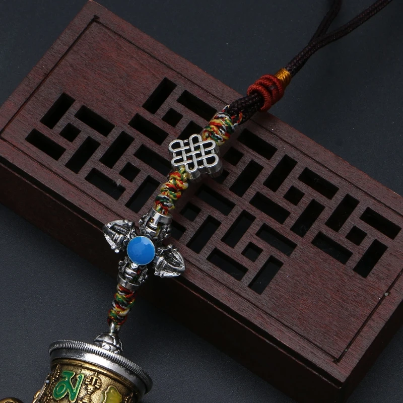 

Tibet Prayer Wheel Spinner Key Chain Om Mani Padme Hum Spirited Tibetan Nepal Carving Rotatable Keyring Buddhism Jewelry