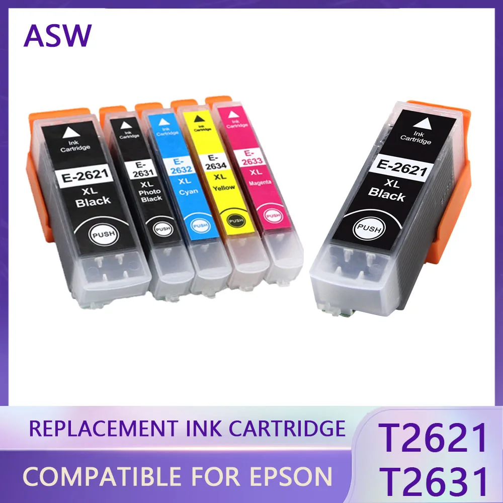 Compatible For Epson T2621 (26XL) | For Expression Premium XP 510 520 600 605 610 615 620 625 700 710 720 800 810 820 Printer