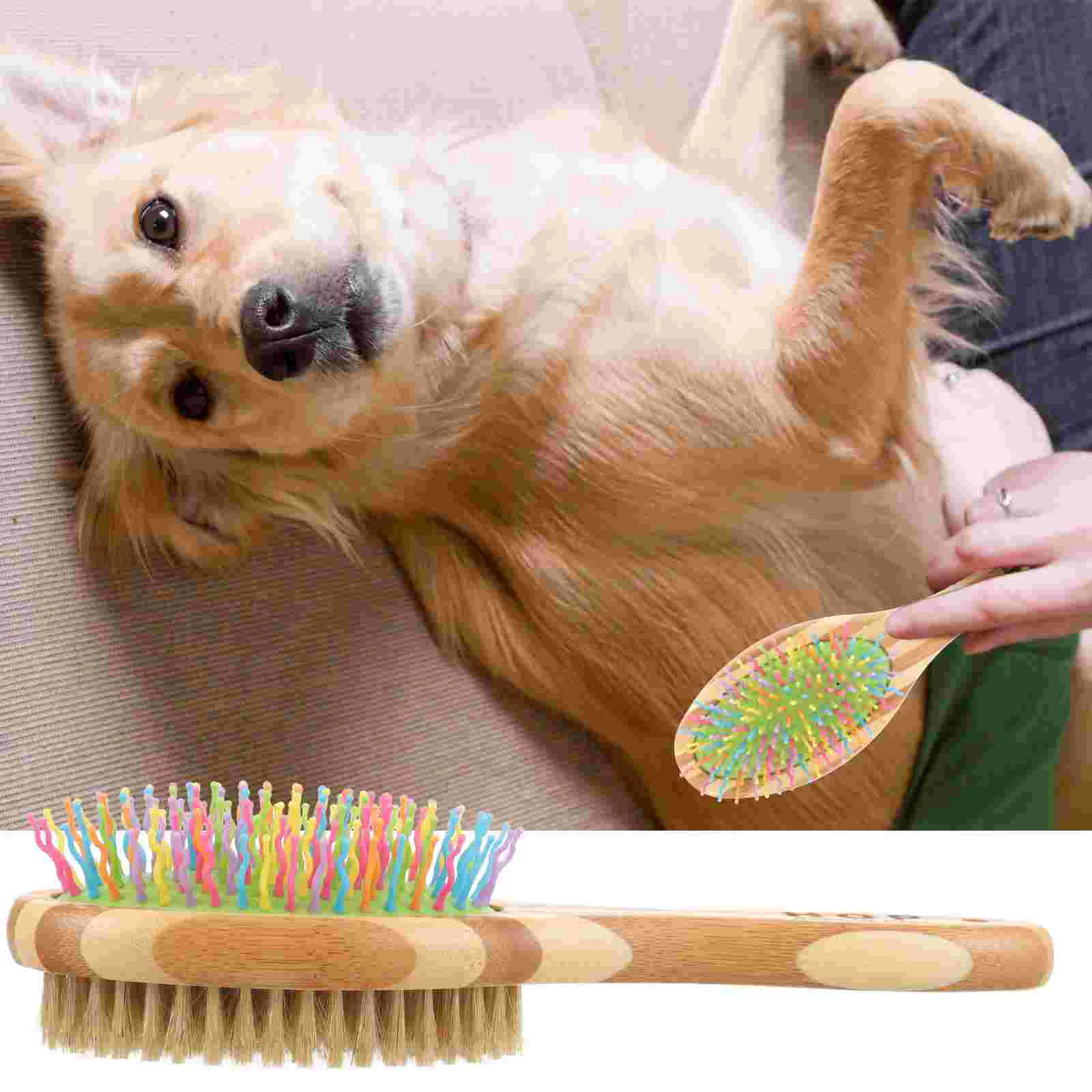 

Pet Comb Dog 2-in-1 Household Grooming Massage Tool Puppy Fur Remover Tools