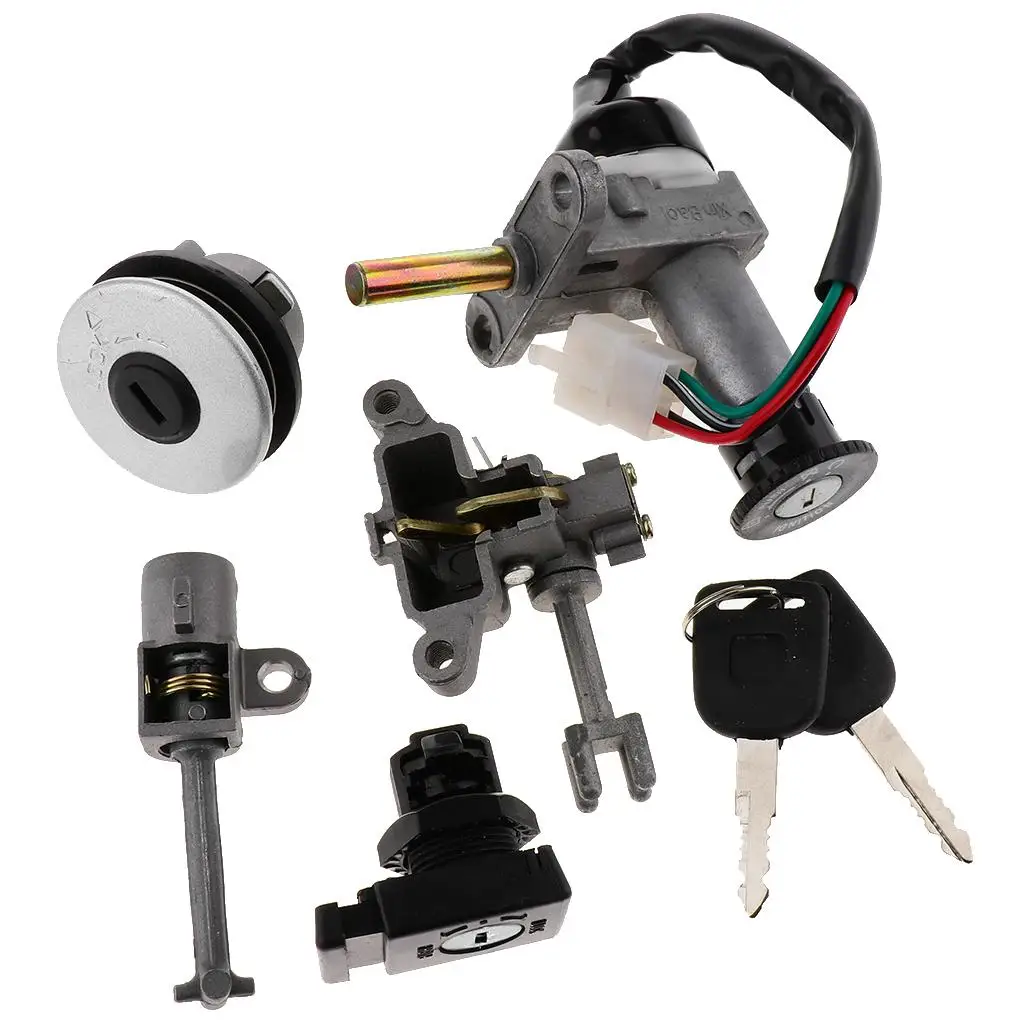 

High Performance Motorcycle Electric Door Lock Fuel Tank Lock Motorcycle Ignition Electric Door Lock Kit for Yamaha ZY125T
