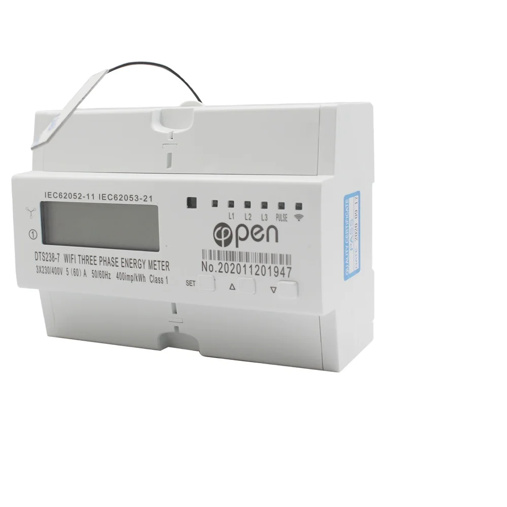 

TUYA APP Three phase WIFI remote control Smart Meter 400V over/under voltage protection for Smart home