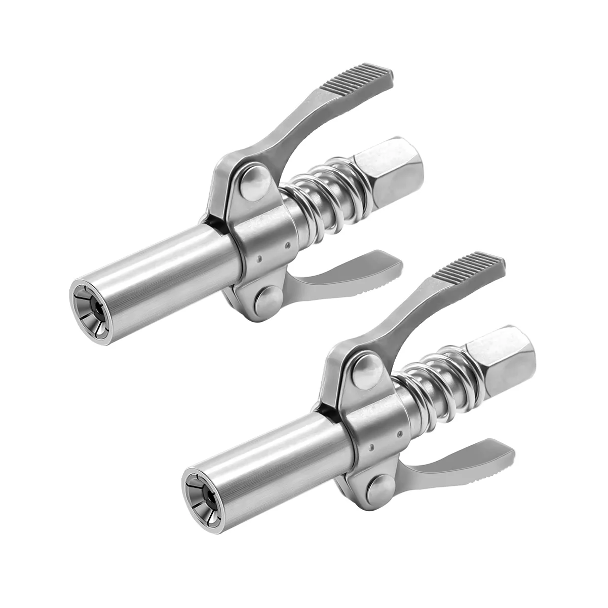

2Pcs Double Handle Grease Nipple Coupler Double Handle Quick Lock Release Grease Ends Couplers Compatible Grease Fitting