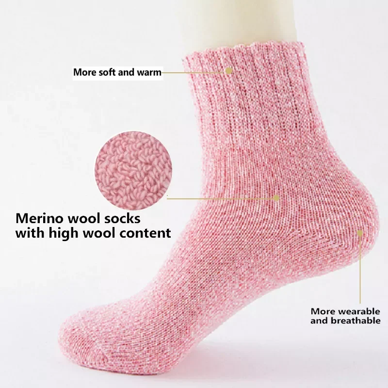Cashmere Thick Socks Sports Women Lady Soft Cotton Casual Warm Winter Russian Cold Resistance Sock Xmas Gift
