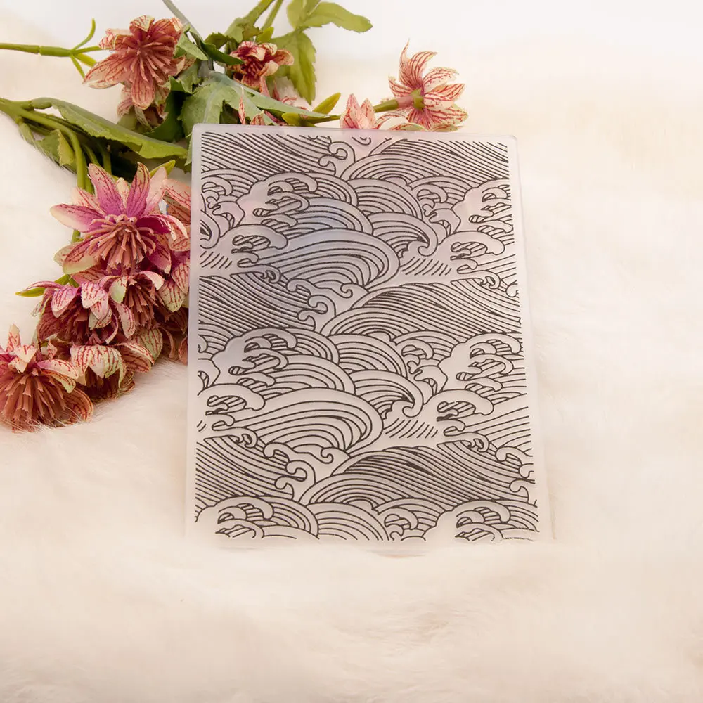 

Clouds and Waves Spray Mold Craft Embossing Stencil for Scrapbooking Handmade Tool Album Model Punch Blade Decoration Template