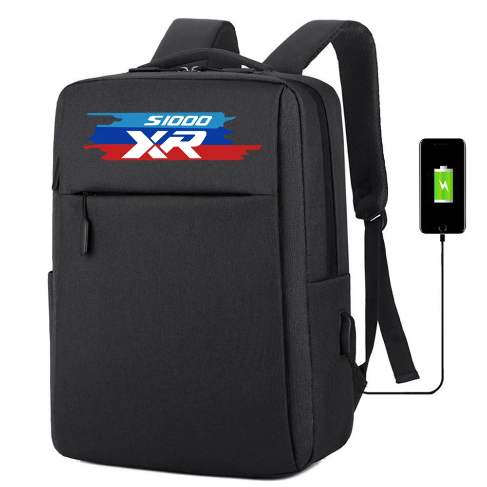 FOR BMW S1000R S1000RR S1000XR New Waterproof backpack with USB charging bag Men's business travel backpack