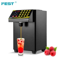 fest factory wholesale bubble tea equipment automatic fructose dispenser machine 16 keys fructose quantitative machine