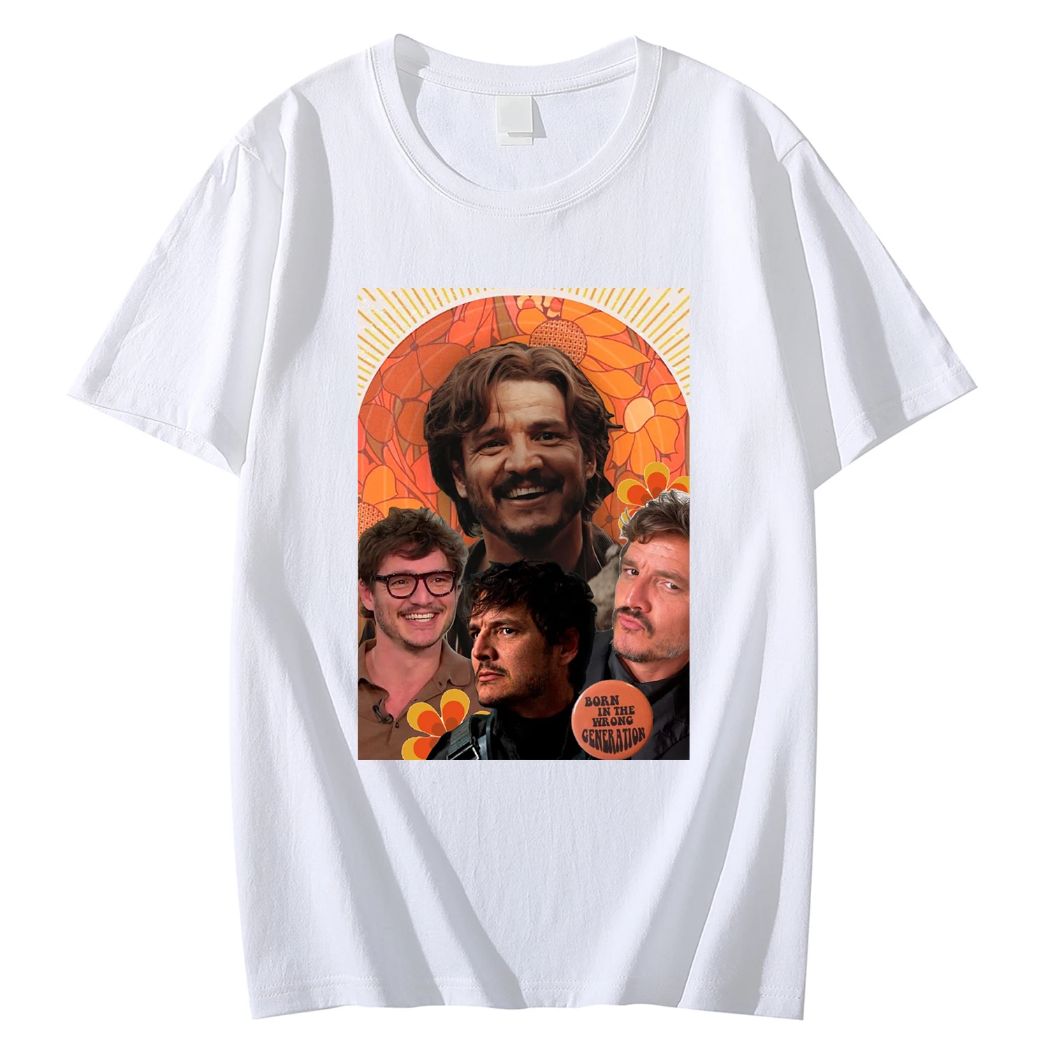 

Pedro Pascal T-shirt Man Daddy's Idol T- Shirt For Mens’ Summer Cotton Round Neck Graphic T Shirts Oversized Top Spostage Free