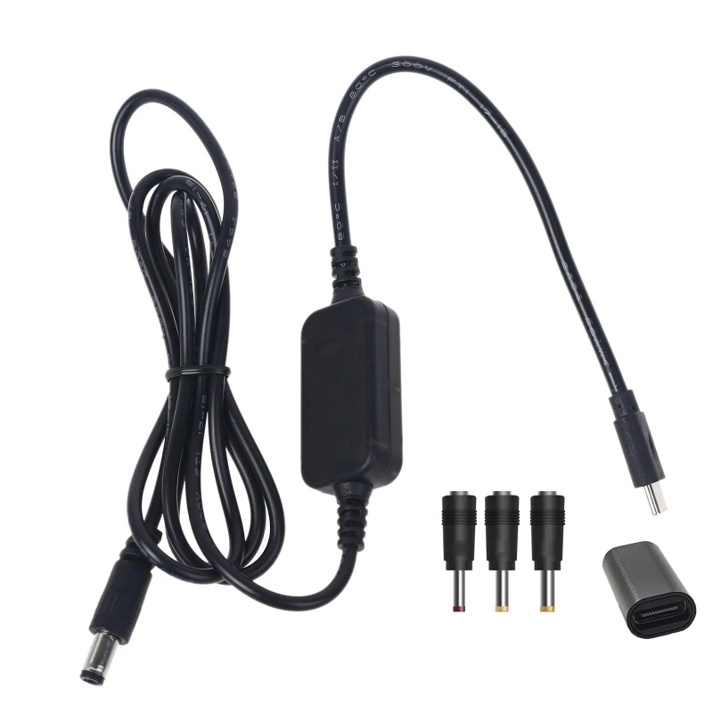 

USB C Female Male input Type C PD to 12V 20V 2.5/3.5/4.0/5.5mm Conveter Adapter Cable Cord for Wifi Router Laptop LED Light CCTV