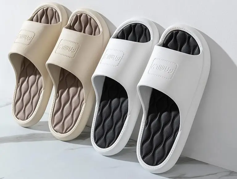 

New Fashion Women Men Slippers Indoor Outdoor Flip Flops Summer Beach Sandals Soft Non-slip Bathroom Flats Couples Home Shoes