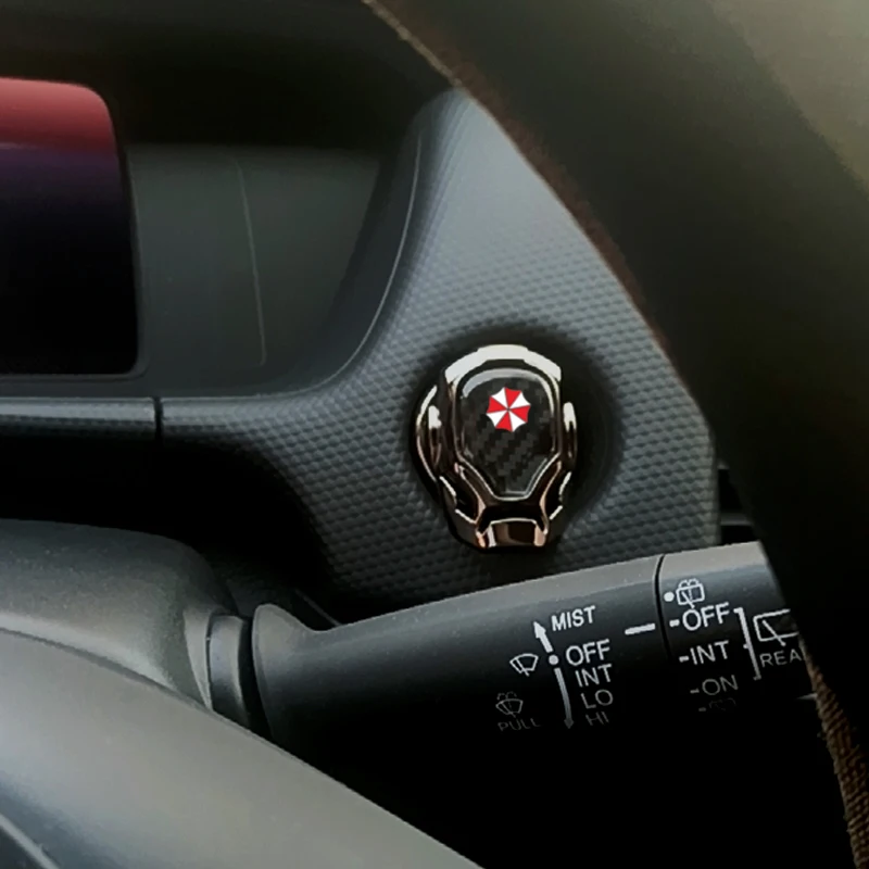 1pcs Car Engine Start Stop Button Protective Cover Sticker for Geely Emgrand Ec7 Gc2 Multimidia Coolray Ck2 Accessories - купить по