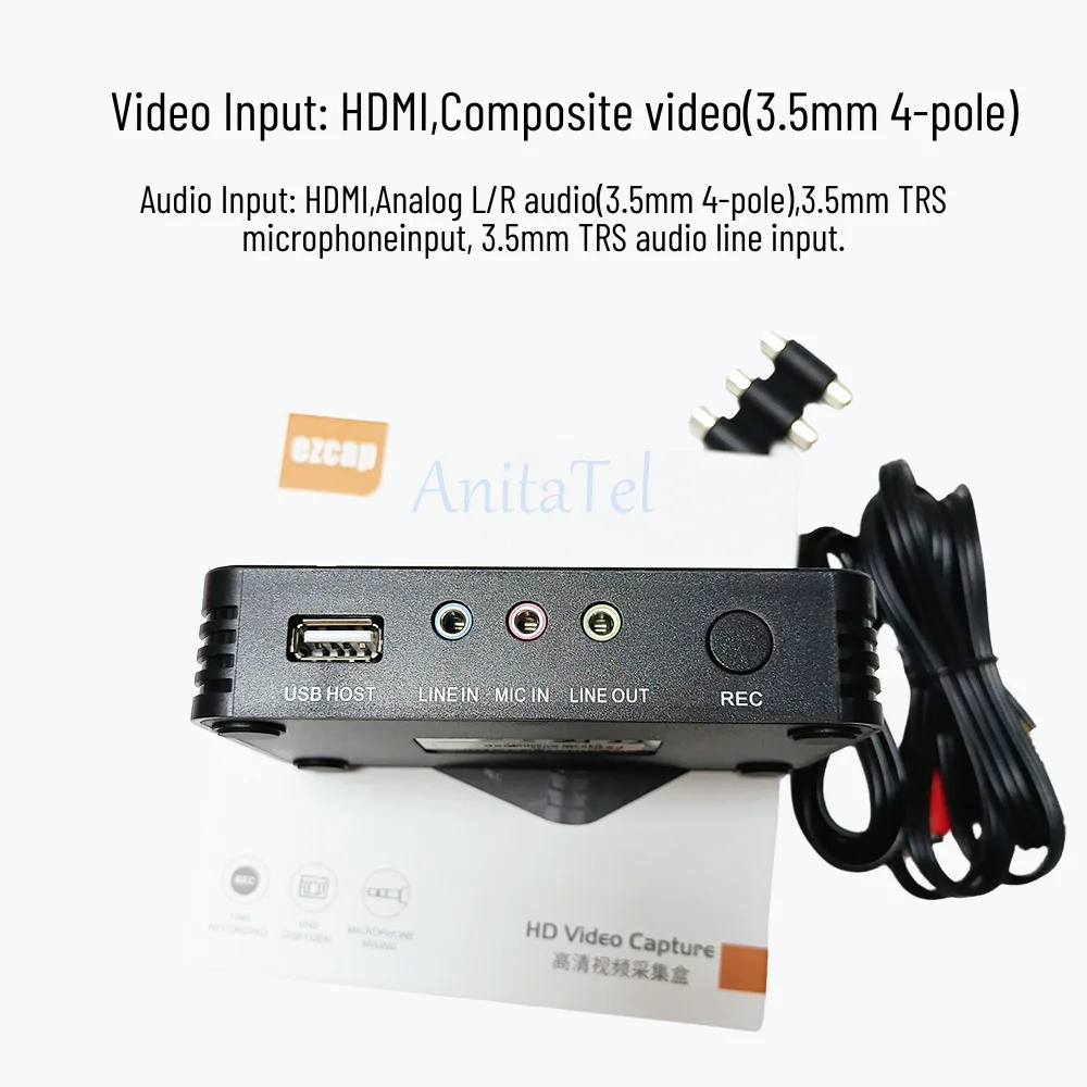 Ezcap 288P HDMI-карта 1080P High-Clear игровой рекордер Cam K USB-устройство видеозахвата