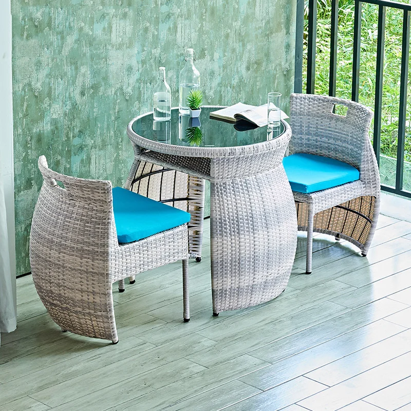 

Outdoor Patio Furniture Garden Furniture Sets Modern Balcony Restaurant Rattan Chair Creative Homestay Courtyard Leisure Chairs