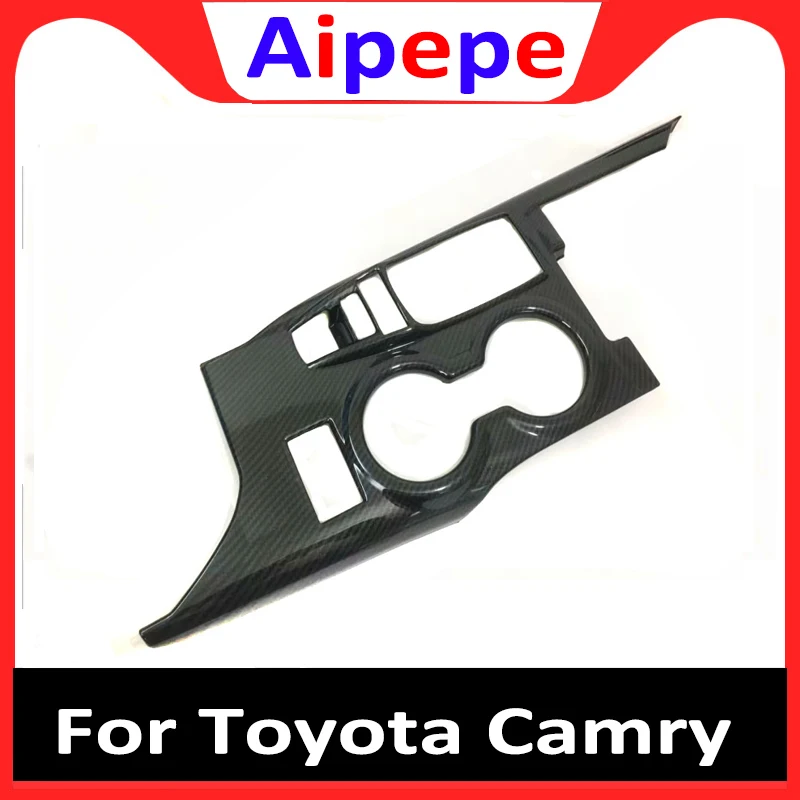 

Отделка для Toyota Camry 2018 ABS из углеродного волокна стильная внутренняя центральная консоль коробка переключения передач Панель крышка декоративные автомобильные аксессуары