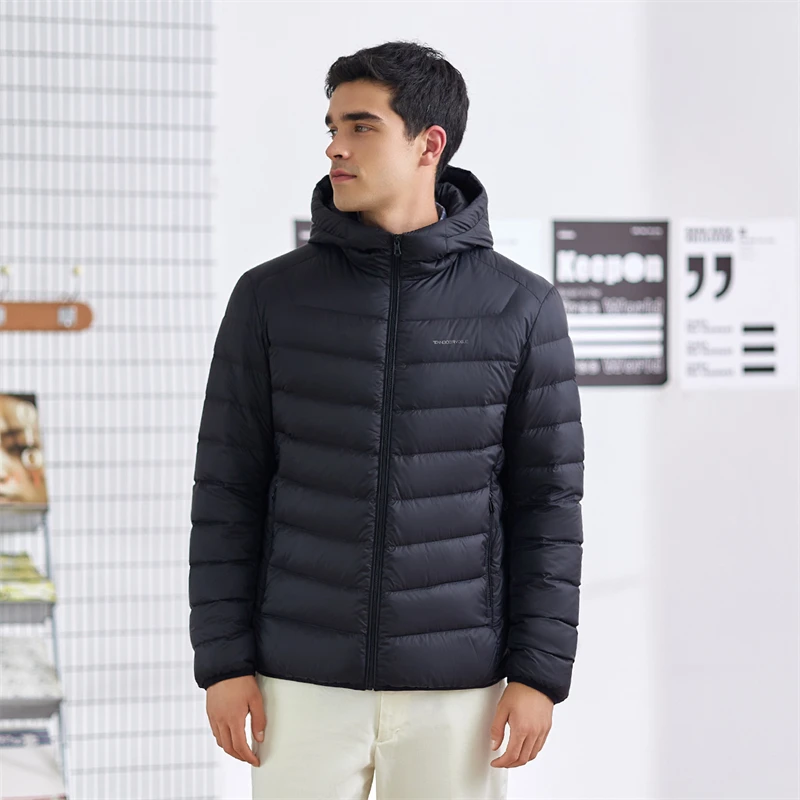 【U.S. Warehouses/3Day Deliver】TANBOER Winter Lightweight Packable Men's Duck Down Puffer Jackets With Hood TA210221