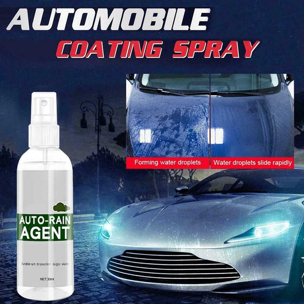 

30ML Car Glass Waterproof Coating Agent，Anti Fog Rain Repellent Spray Car Rear-view Mirror Waterproof Rear-view Mirror Rain-proo