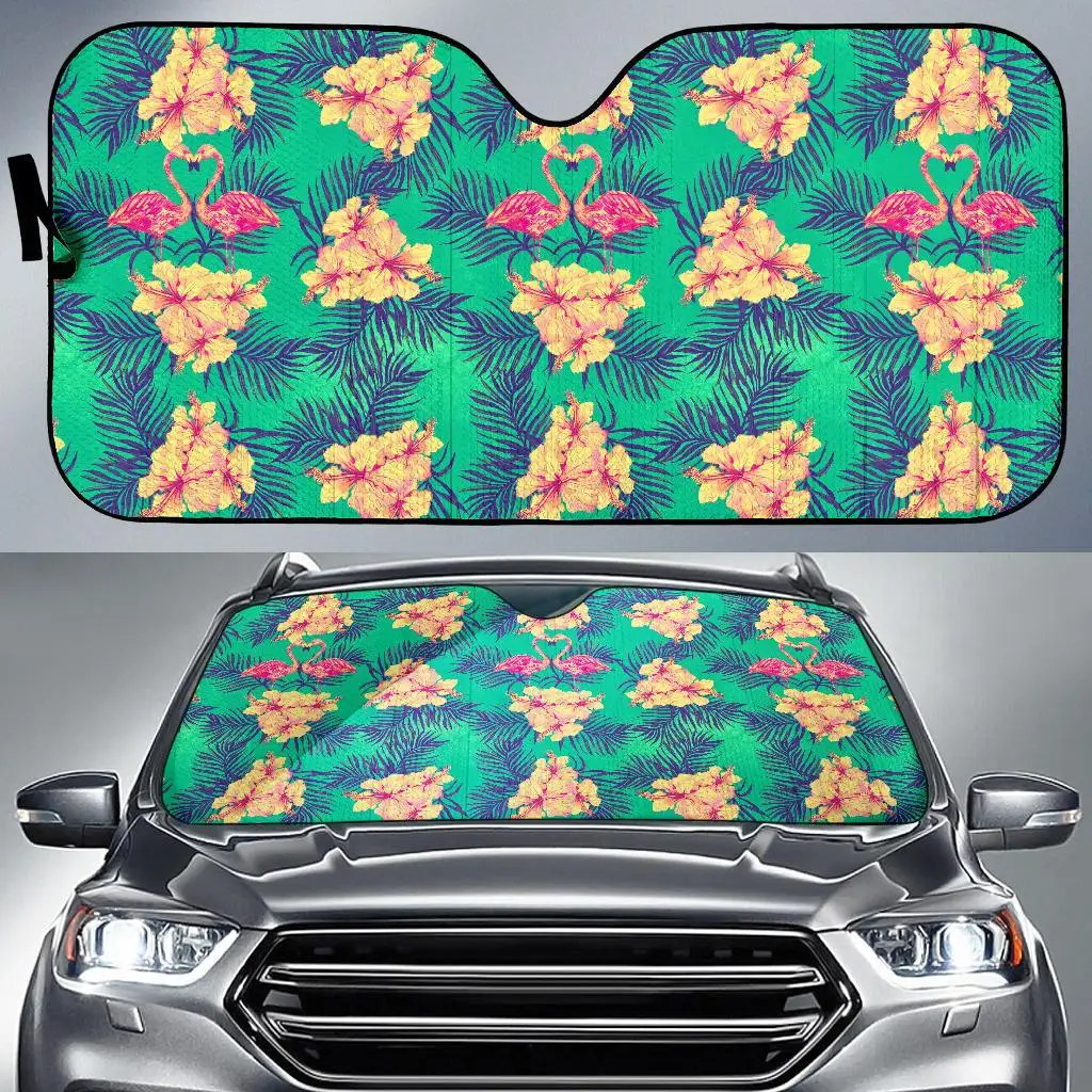 

Hawaii Tropical Paradise Pattern Print Car Sun Shade