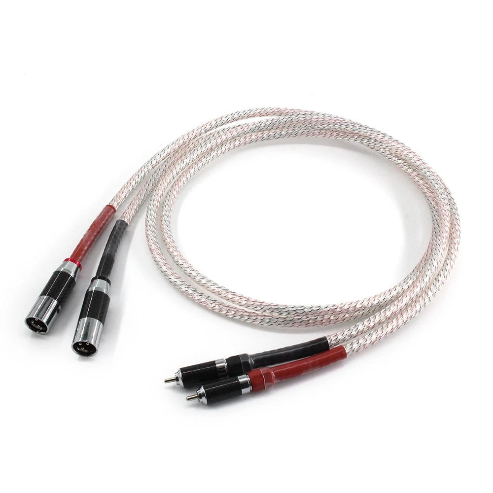 

Кабель Valhalla серии Hifi 2RCA к 2XLR, высококачественный аудиокабель Rca папа к Xlr папа