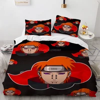 bedding set duvet cover set parure de lit 220x240 juego cama seda bedsheet set japan anime red cloud duvet cover cartoon