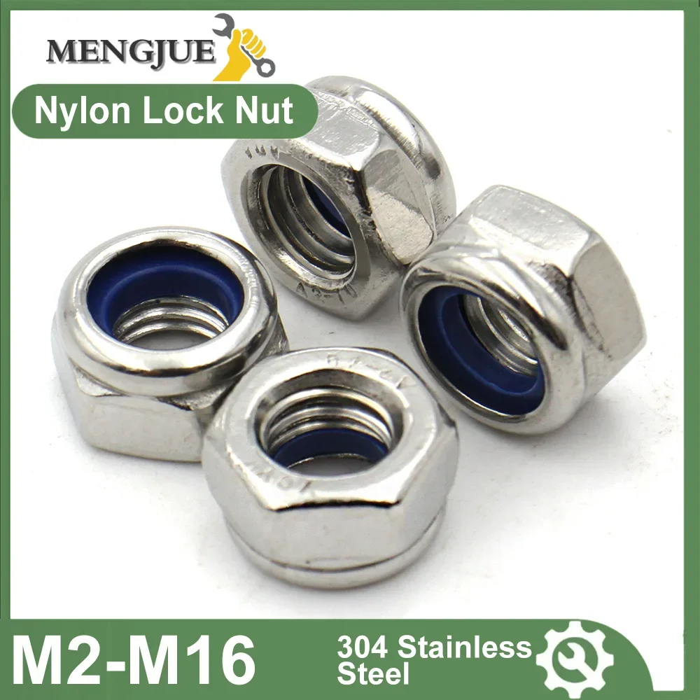 

Самоблокирующие гайки M2-M16 из нержавеющей стали 304 dveJUE