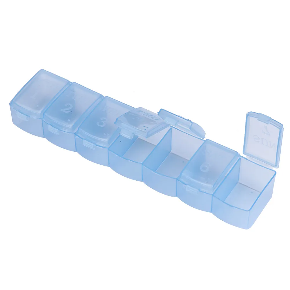 Портативный 7-дневный мини-контейнер для еженедельных планшетов держатель