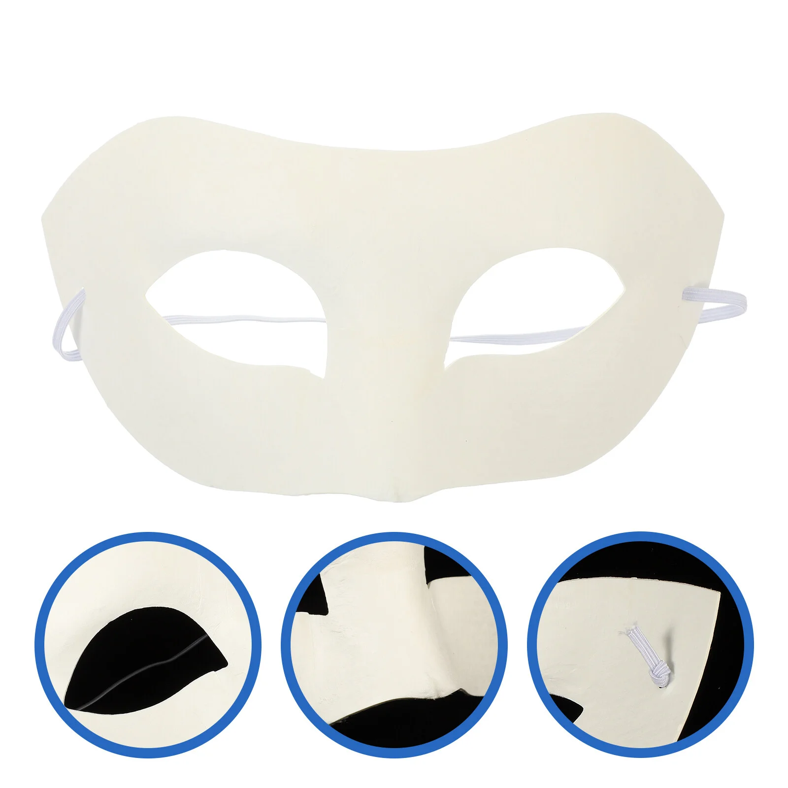 

Venice White Halloween Mask Blank Cosplay Party Masks Adults Masquerade Supplies