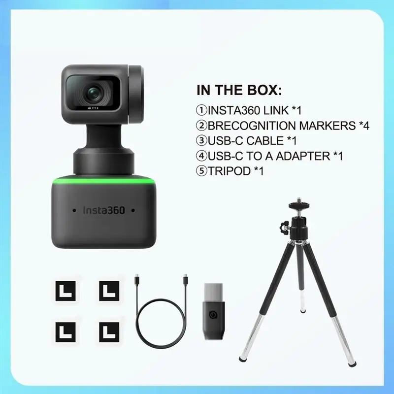 

Link - 4K Webcam with 1/2" Sensor, AI Tracking, Gesture Control, HDR, Noise-Canceling Microphones, Specialized Modes