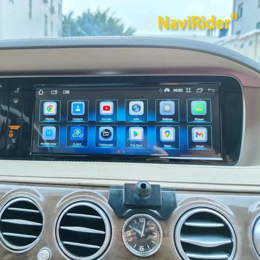 

12,3-дюймовый автомобильный видеоплеер с Qled-экраном Android 13 для Mercedes Benz S-Class W222 2014-2018 Carplay GPS-навигация Мультимедиа DSP