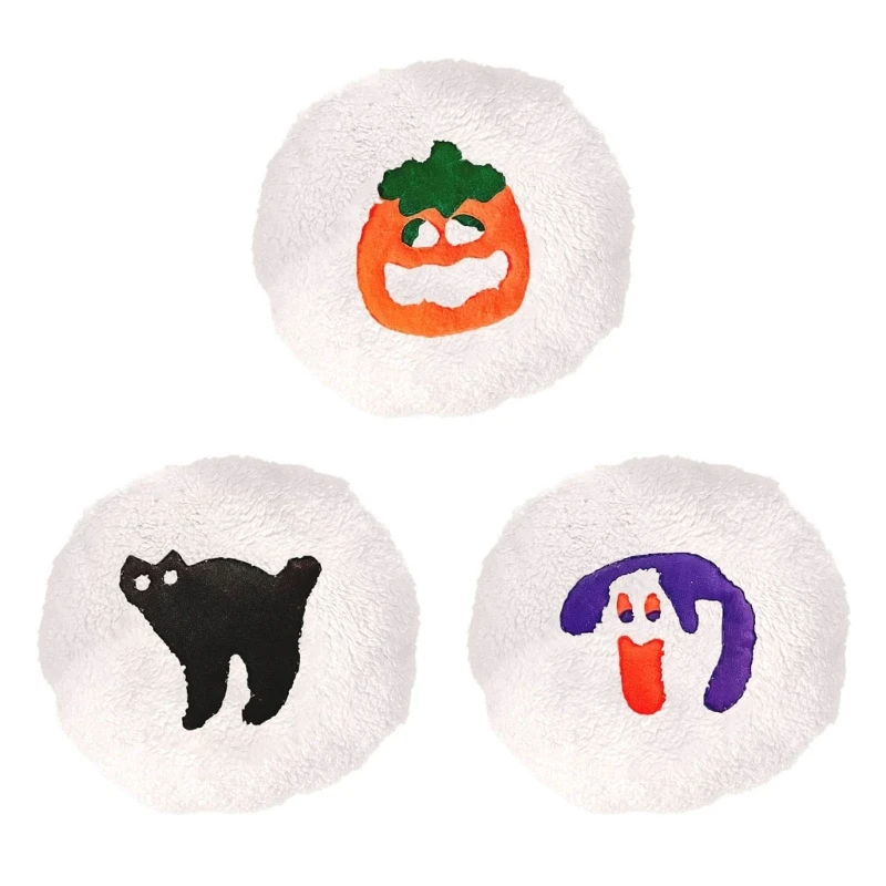

Creative Plush Halloween Theme Throw Cushion Pumpkin Pattern Hugging Pillow