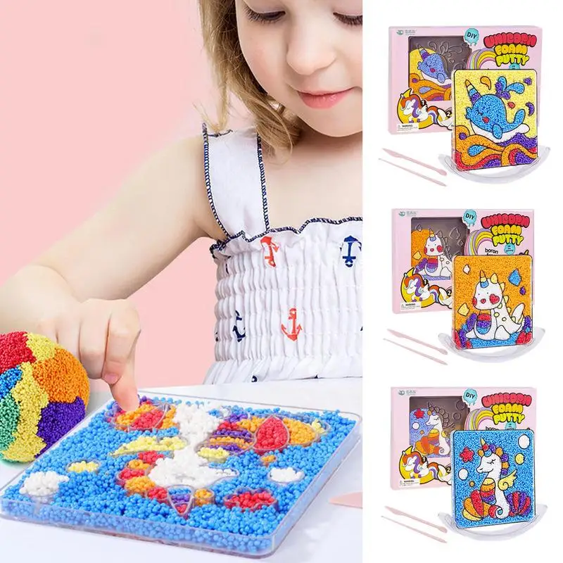 

Kids Painting Toy Mud Filling DIY Painting Drawing Toy Children Painting Craft Activities Kit Safe Educational For Birthday